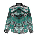 Aotearoa Iwi Ngati Maru Personalised Women Casual Shirt Maori Kowhaiwhai Pattern