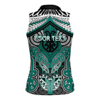 Aotearoa Iwi Ngati Maru Personalised Women Sleeveless Polo Shirt Maori Kowhaiwhai Pattern