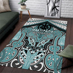 Aotearoa Iwi Ngati Paoa Area Rug Maori Kowhaiwhai Pattern
