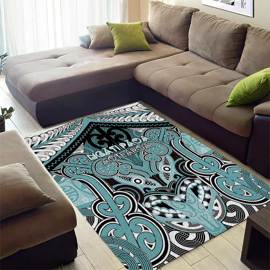Aotearoa Iwi Ngati Paoa Area Rug Maori Kowhaiwhai Pattern
