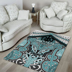 Aotearoa Iwi Ngati Paoa Area Rug Maori Kowhaiwhai Pattern