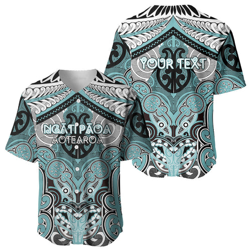 Aotearoa Iwi Ngati Paoa Personalised Baseball Jersey Maori Kowhaiwhai Pattern