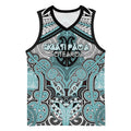 Aotearoa Iwi Ngati Paoa Personalised Basketball Jersey Maori Kowhaiwhai Pattern
