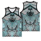 Aotearoa Iwi Ngati Paoa Personalised Basketball Jersey Maori Kowhaiwhai Pattern