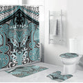 Aotearoa Iwi Ngati Paoa Bathroom Set Maori Kowhaiwhai Pattern