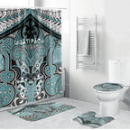 Aotearoa Iwi Ngati Paoa Bathroom Set Maori Kowhaiwhai Pattern