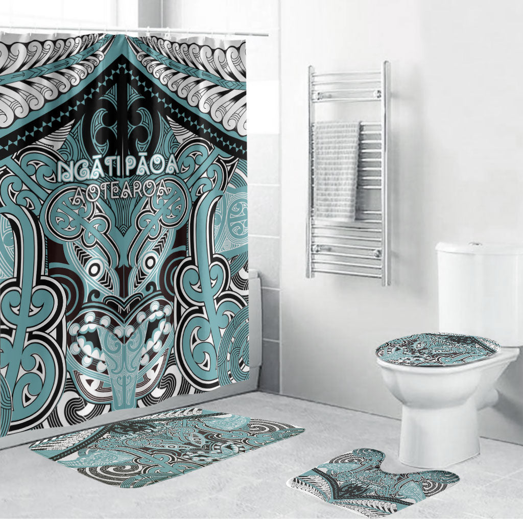 Aotearoa Iwi Ngati Paoa Bathroom Set Maori Kowhaiwhai Pattern