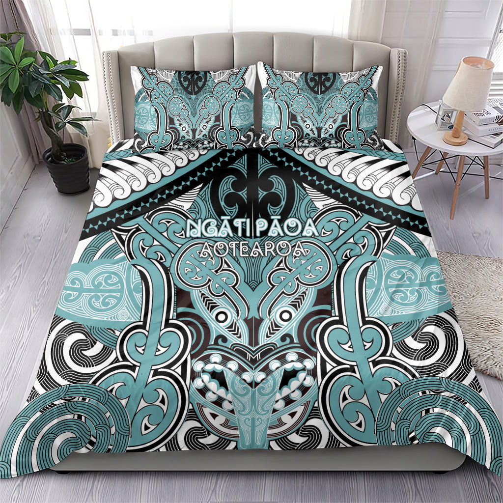 Aotearoa Iwi Ngati Paoa Bedding Set Maori Kowhaiwhai Pattern