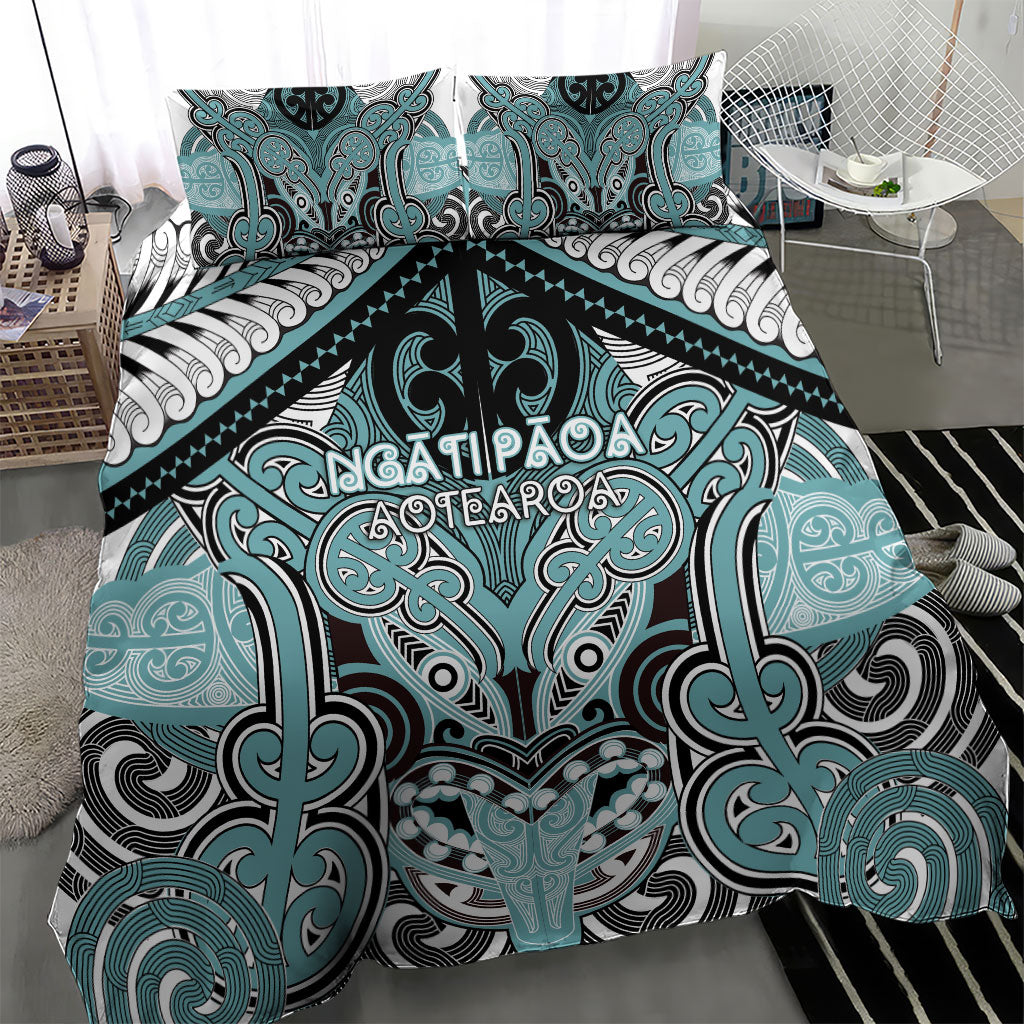 Aotearoa Iwi Ngati Paoa Bedding Set Maori Kowhaiwhai Pattern