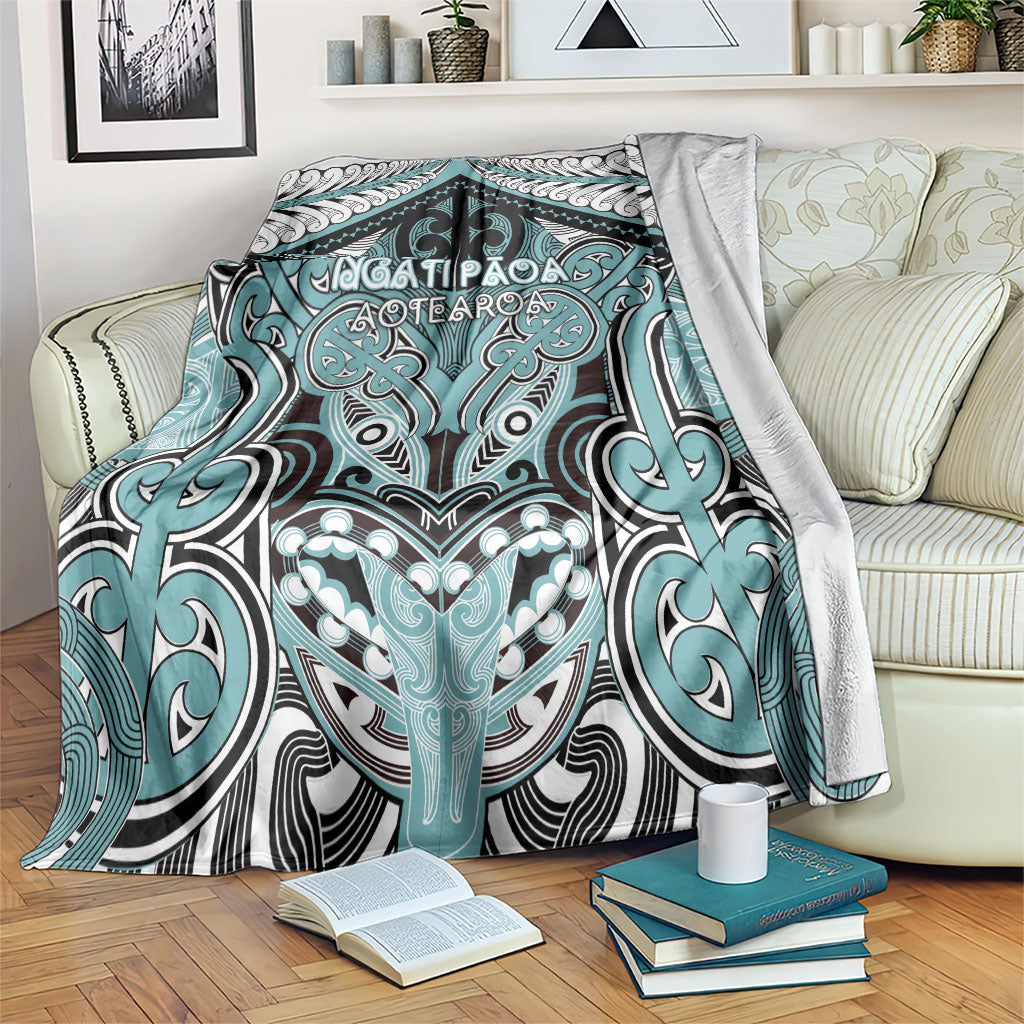 Aotearoa Iwi Ngati Paoa Blanket Maori Kowhaiwhai Pattern