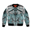 Aotearoa Iwi Ngati Paoa Personalised Bomber Jacket Maori Kowhaiwhai Pattern