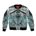 Aotearoa Iwi Ngati Paoa Personalised Bomber Jacket Maori Kowhaiwhai Pattern