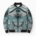 Aotearoa Iwi Ngati Paoa Personalised Bomber Puffer Jacket Maori Kowhaiwhai Pattern