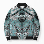 Aotearoa Iwi Ngati Paoa Personalised Bomber Puffer Jacket Maori Kowhaiwhai Pattern