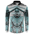 Aotearoa Iwi Ngati Paoa Personalised Button Sweatshirt Maori Kowhaiwhai Pattern