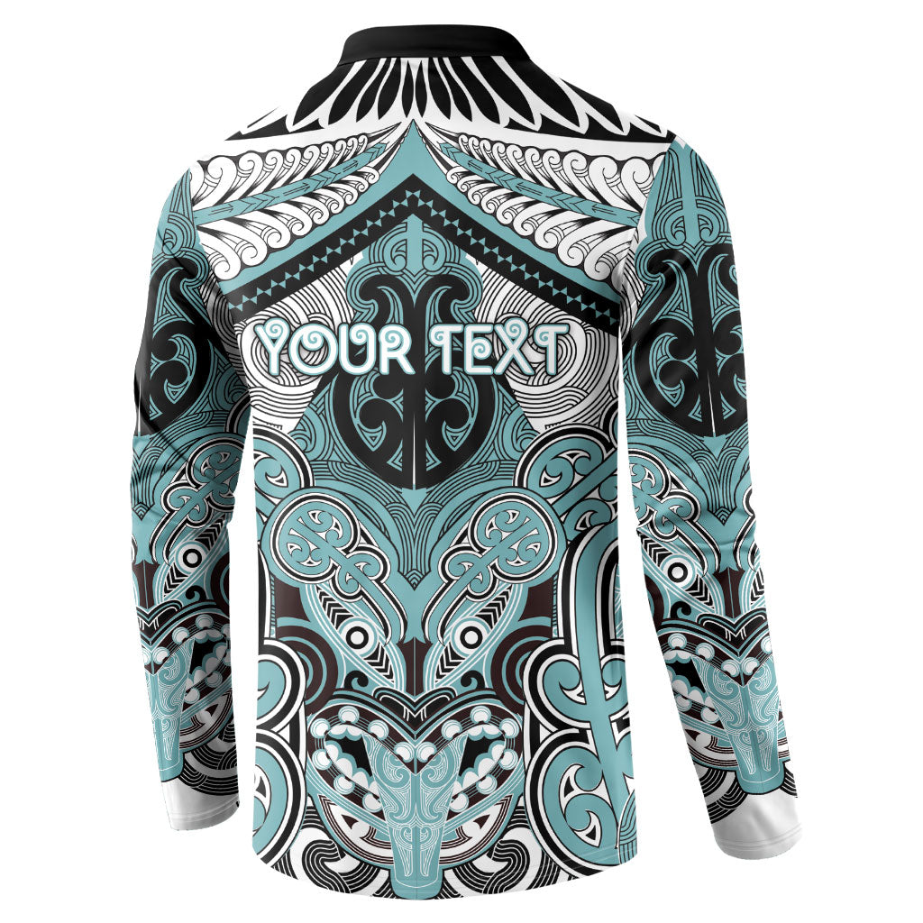 Aotearoa Iwi Ngati Paoa Personalised Button Sweatshirt Maori Kowhaiwhai Pattern