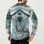 Aotearoa Iwi Ngati Paoa Personalised Button Sweatshirt Maori Kowhaiwhai Pattern