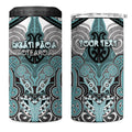 Aotearoa Iwi Ngati Paoa Personalised 4 in 1 Can Cooler Tumbler Maori Kowhaiwhai Pattern
