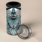 Aotearoa Iwi Ngati Paoa Personalised 4 in 1 Can Cooler Tumbler Maori Kowhaiwhai Pattern