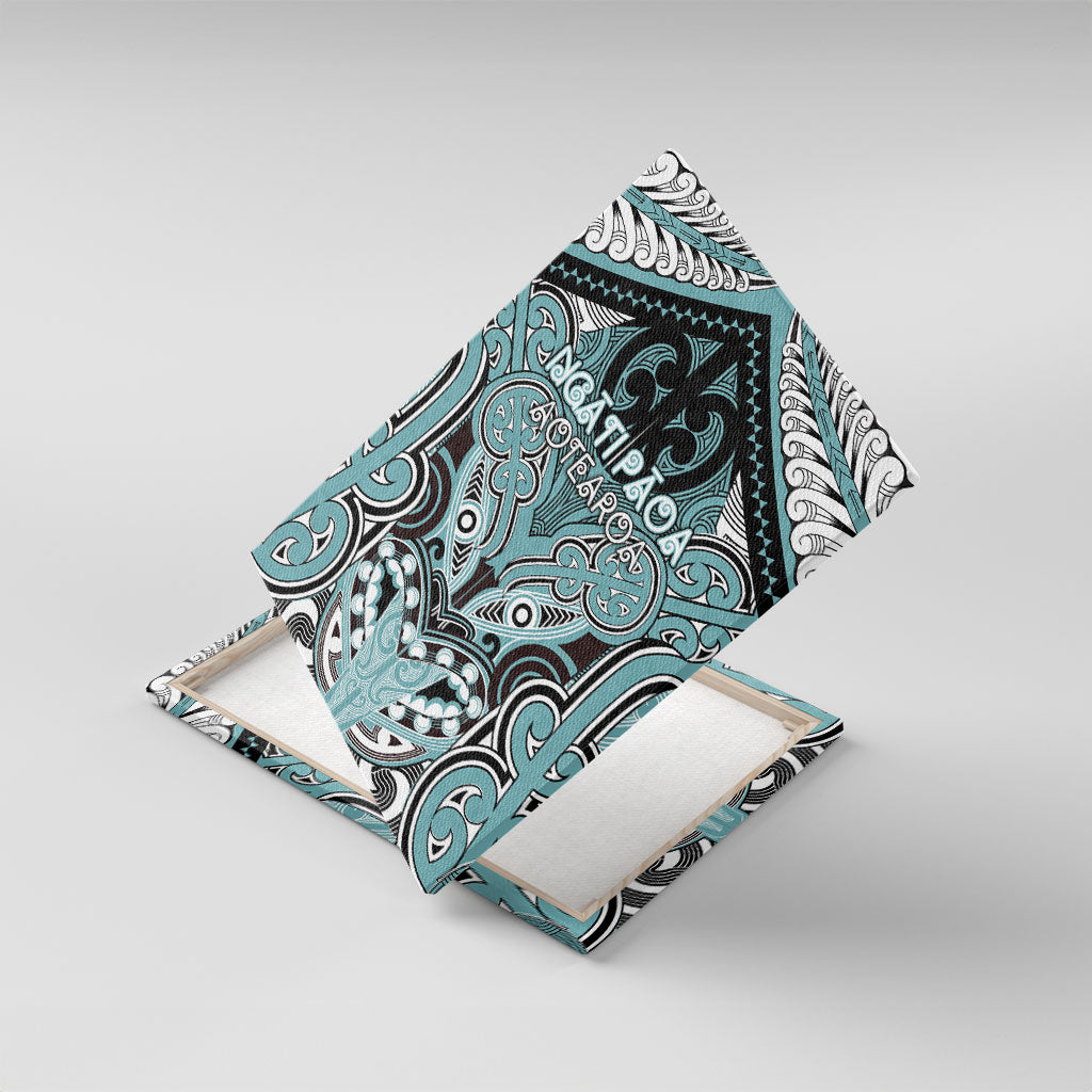 Aotearoa Iwi Ngati Paoa Canvas Wall Art Maori Kowhaiwhai Pattern