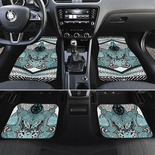 Aotearoa Iwi Ngati Paoa Personalised Car Mats Maori Kowhaiwhai Pattern
