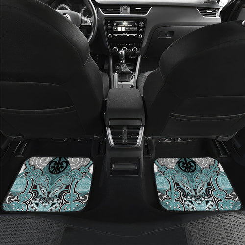Aotearoa Iwi Ngati Paoa Personalised Car Mats Maori Kowhaiwhai Pattern
