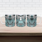 Aotearoa Iwi Ngati Paoa Personalised Ceramic Mug Maori Kowhaiwhai Pattern