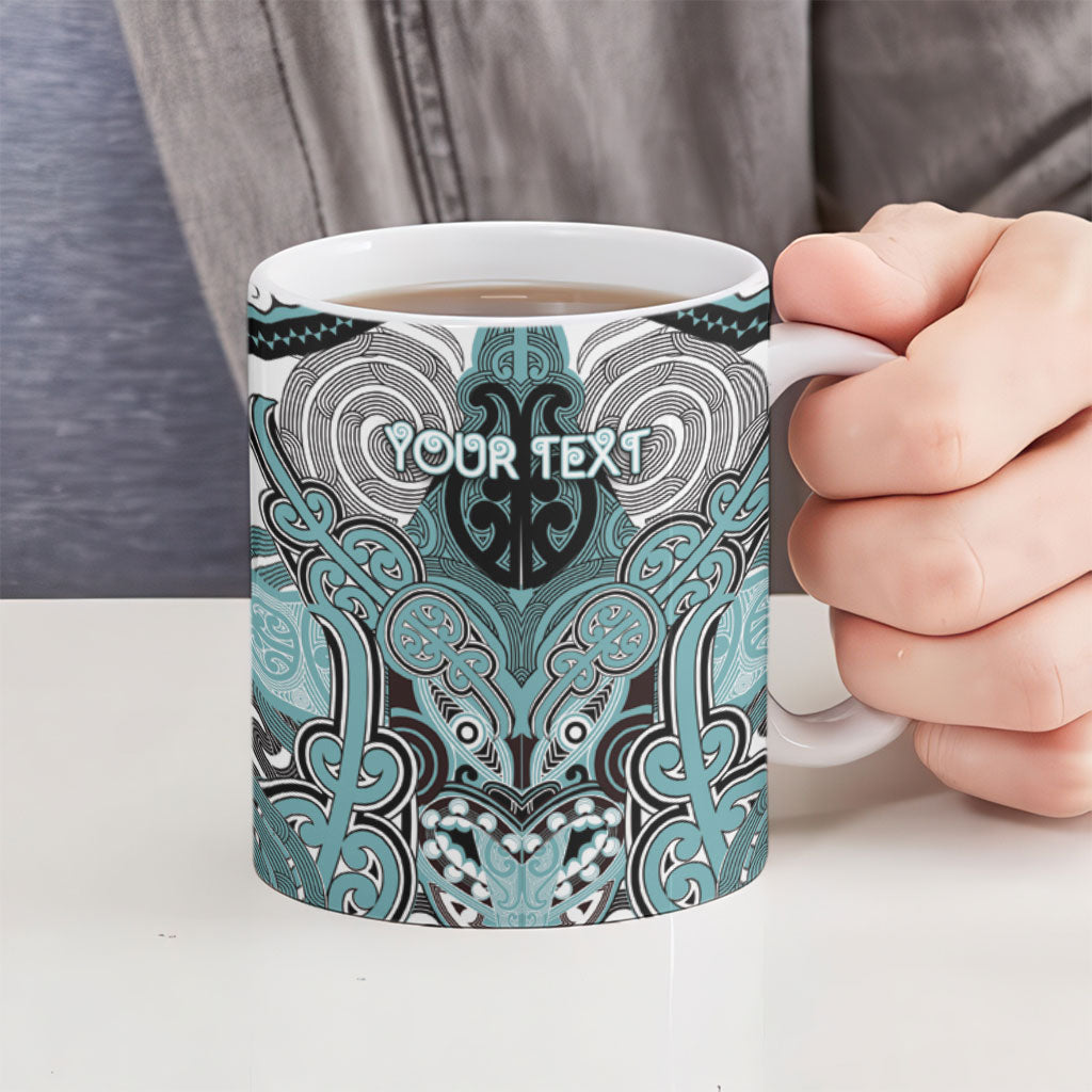 Aotearoa Iwi Ngati Paoa Personalised Ceramic Mug Maori Kowhaiwhai Pattern