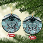 Aotearoa Iwi Ngati Paoa Personalised Ceramic Ornament Maori Kowhaiwhai Pattern