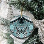 Aotearoa Iwi Ngati Paoa Personalised Ceramic Ornament Maori Kowhaiwhai Pattern