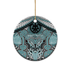 Aotearoa Iwi Ngati Paoa Personalised Ceramic Ornament Maori Kowhaiwhai Pattern