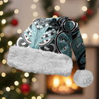 Aotearoa Iwi Ngati Paoa Personalised Christmas Santa Hat Maori Kowhaiwhai Pattern