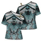 Aotearoa Iwi Ngati Paoa Personalised Cross Shoulder Shirt Maori Kowhaiwhai Pattern