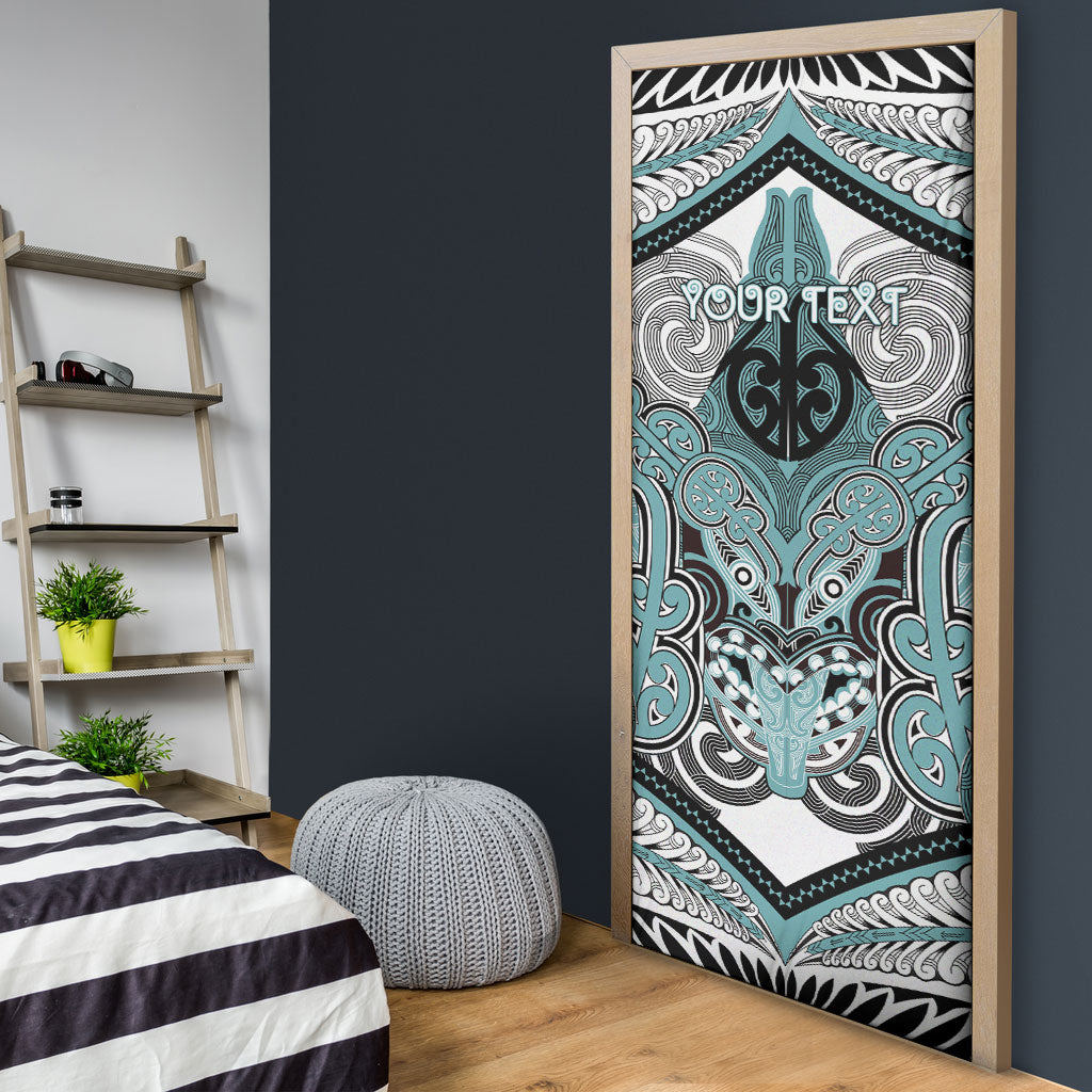 Aotearoa Iwi Ngati Paoa Personalised Door Cover Maori Kowhaiwhai Pattern