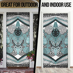 Aotearoa Iwi Ngati Paoa Personalised Door Cover Maori Kowhaiwhai Pattern