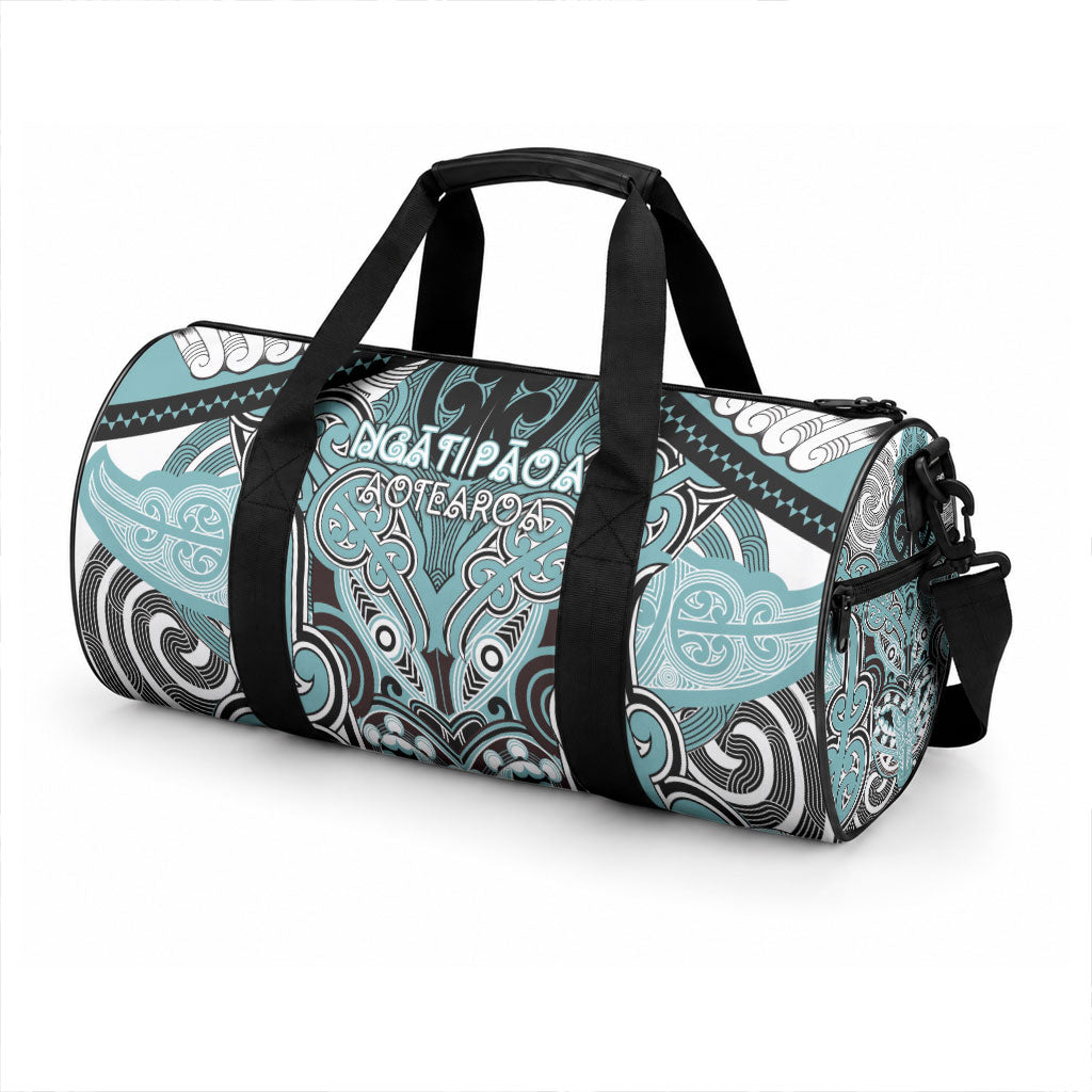 Aotearoa Iwi Ngati Paoa Duffle Bag Maori Kowhaiwhai Pattern