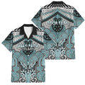 Aotearoa Iwi Ngati Paoa Personalised Family Matching Mermaid Dress and Hawaiian Shirt Maori Kowhaiwhai Pattern