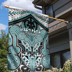 Aotearoa Iwi Ngati Paoa Garden Flag Maori Kowhaiwhai Pattern