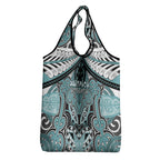 Aotearoa Iwi Ngati Paoa Grocery Bag Maori Kowhaiwhai Pattern