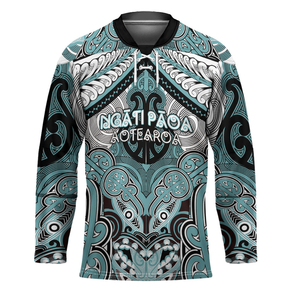 Aotearoa Iwi Ngati Paoa Personalised Hockey Jersey Maori Kowhaiwhai Pattern
