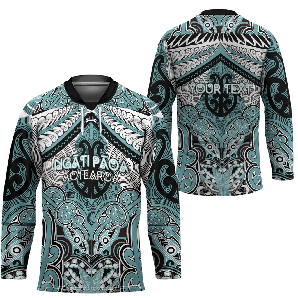 Aotearoa Iwi Ngati Paoa Personalised Hockey Jersey Maori Kowhaiwhai Pattern