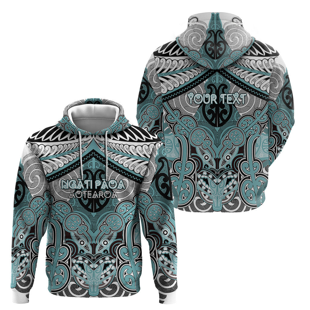 Aotearoa Iwi Ngati Paoa Personalised Hoodie Maori Kowhaiwhai Pattern