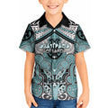 Aotearoa Iwi Ngati Paoa Personalised Kid Hawaiian Shirt Maori Kowhaiwhai Pattern
