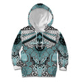 Aotearoa Iwi Ngati Paoa Personalised Kid Hoodie Maori Kowhaiwhai Pattern
