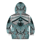 Aotearoa Iwi Ngati Paoa Personalised Kid Hoodie Maori Kowhaiwhai Pattern