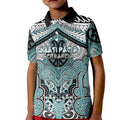 Aotearoa Iwi Ngati Paoa Personalised Kid Polo Shirt Maori Kowhaiwhai Pattern
