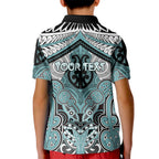 Aotearoa Iwi Ngati Paoa Personalised Kid Polo Shirt Maori Kowhaiwhai Pattern
