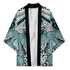 Aotearoa Iwi Ngati Paoa Personalised Kimono Maori Kowhaiwhai Pattern