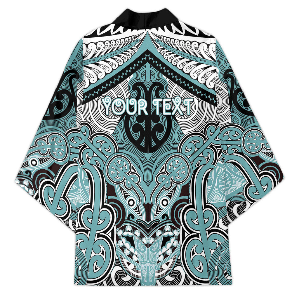 Aotearoa Iwi Ngati Paoa Personalised Kimono Maori Kowhaiwhai Pattern