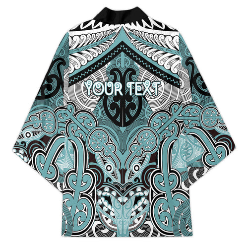 Aotearoa Iwi Ngati Paoa Personalised Kimono Maori Kowhaiwhai Pattern